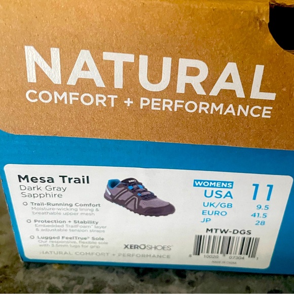 Mesa trail dark gray sapphire barefoot xero shoes - Picture 7 of 11
